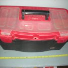 19.5in. Plastic Toolbox, Black Red