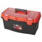 19.5in. Plastic Toolbox, Black Red