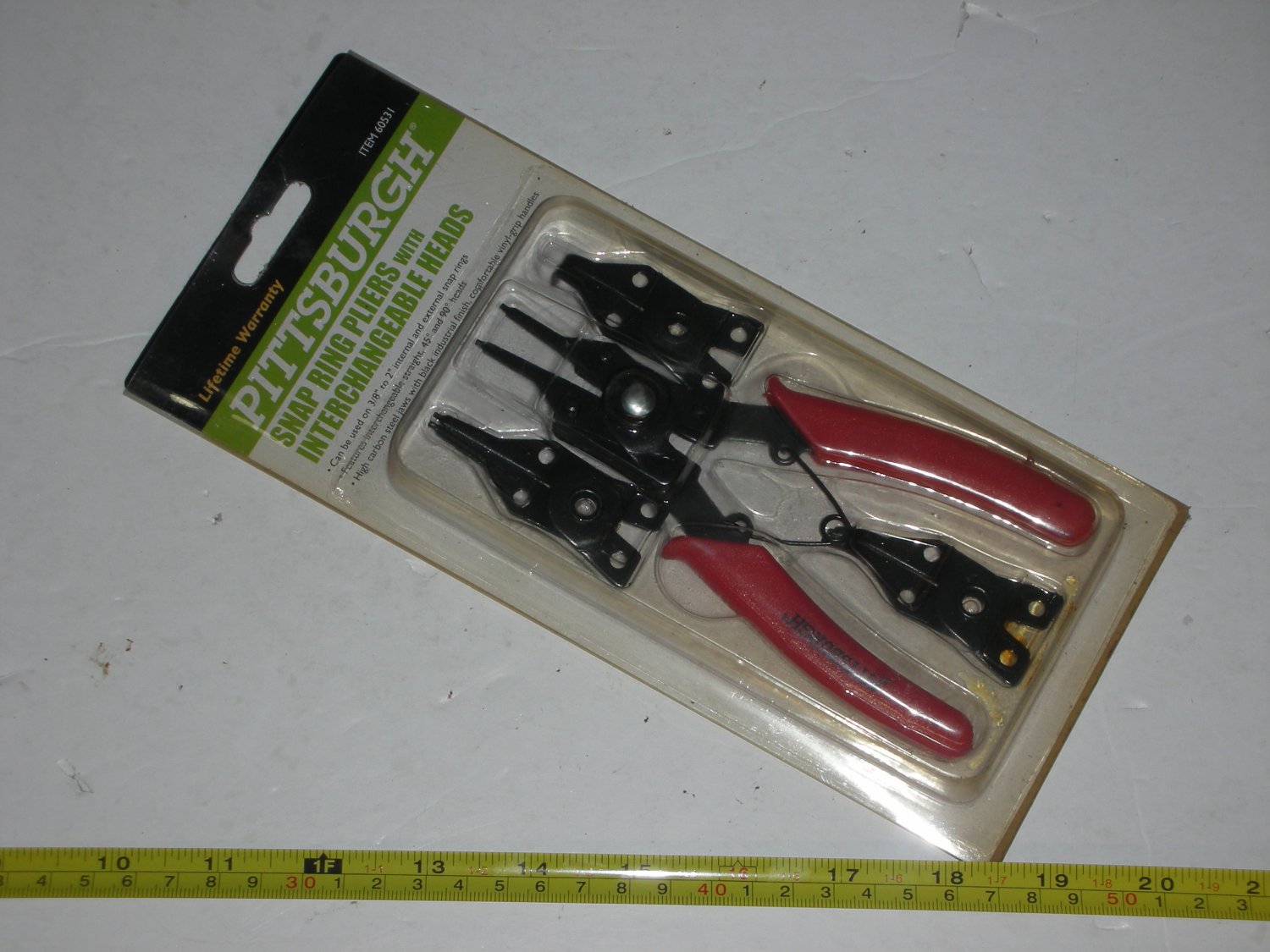 PITTSBURGH Snap Ring Pliers with Interchangeable Heads 60531