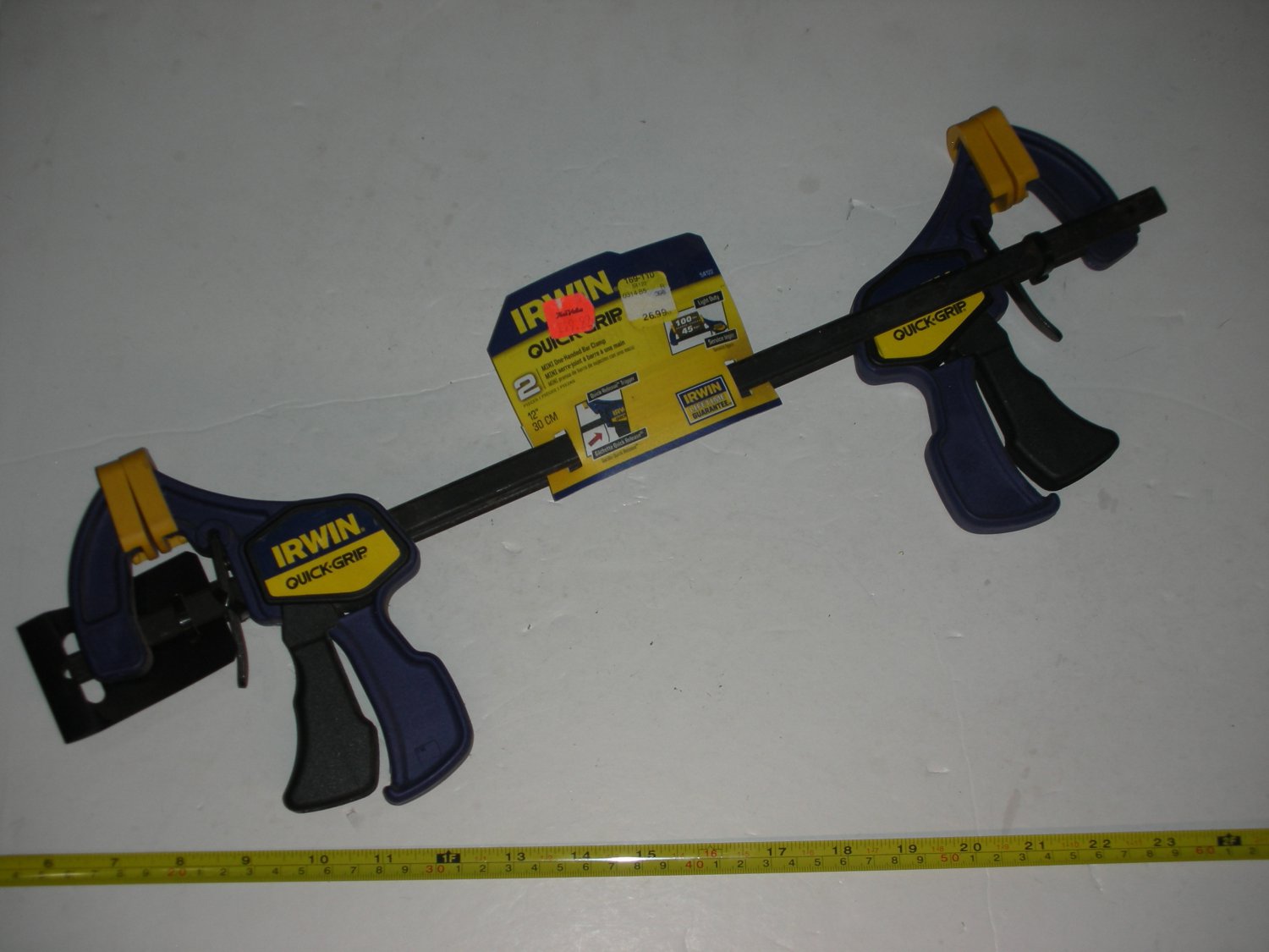 Irwin Quick-Grip 12 in. One-handed Bar Clamp 2 pc 54122