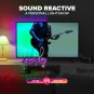 Great Value USB Powered 6.5FT Sound Reactive Color Changing Tape Light for Indoor Use
