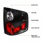 Spec-D Tail Lights Chevy S10 GMC Sonoma 1994-2004 Altezza Style Matte Black Clear Lens