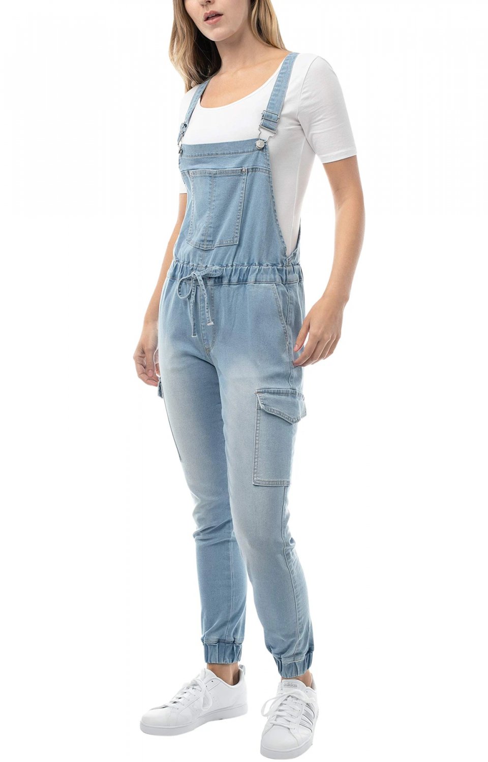 drawstring overalls