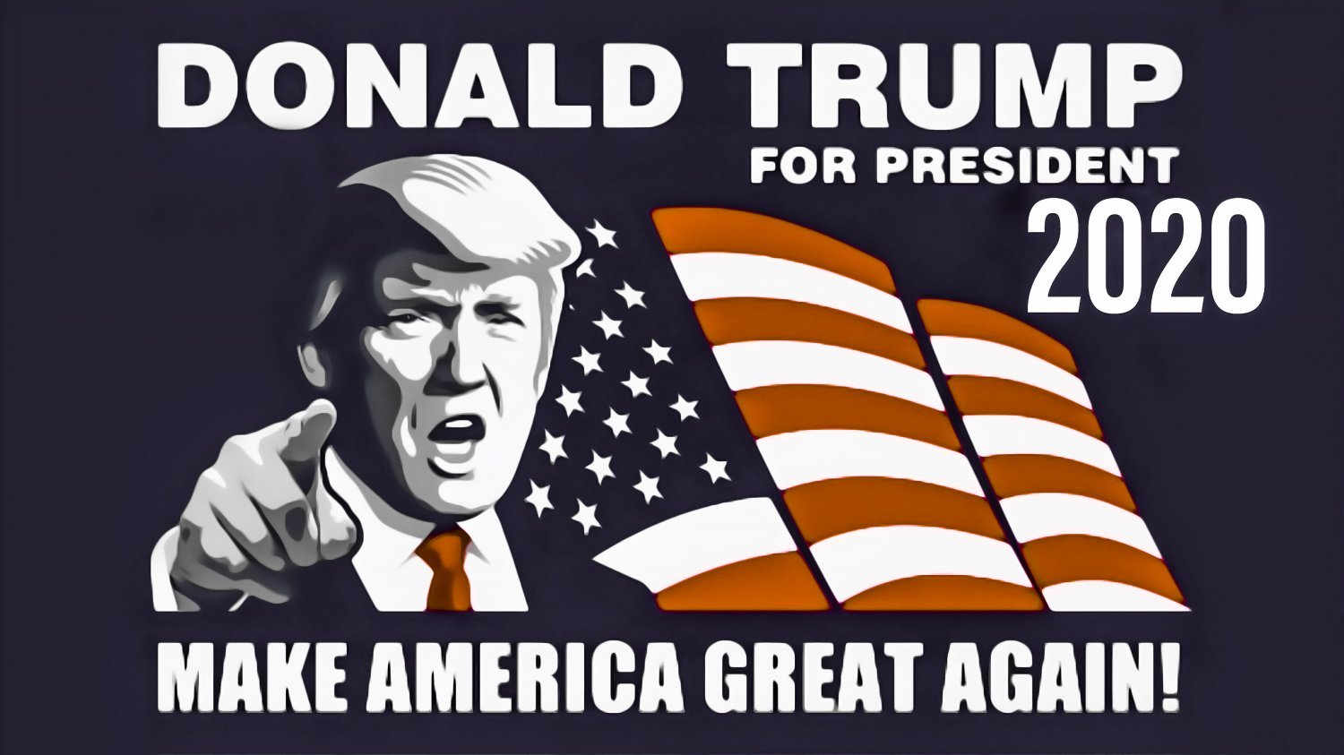 Donlad Trump For President Flag Banner 2020 3x5 Foot