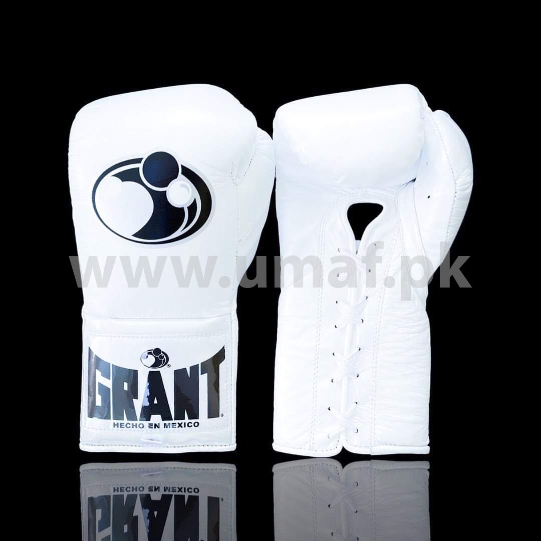 Custom Made, Grant Boxing Gloves, White