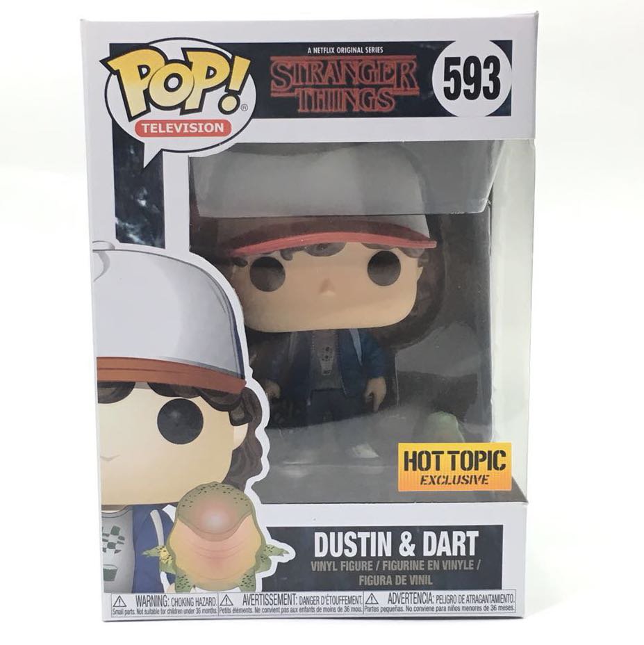 Funko pop stranger things dustin hot topic figure figura collector toy