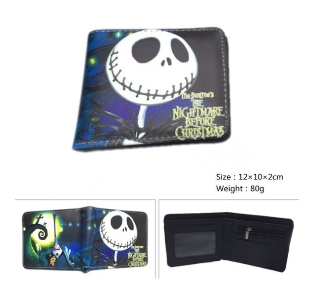 The nightmare before chritsmas jack skellington billetera wallet collector