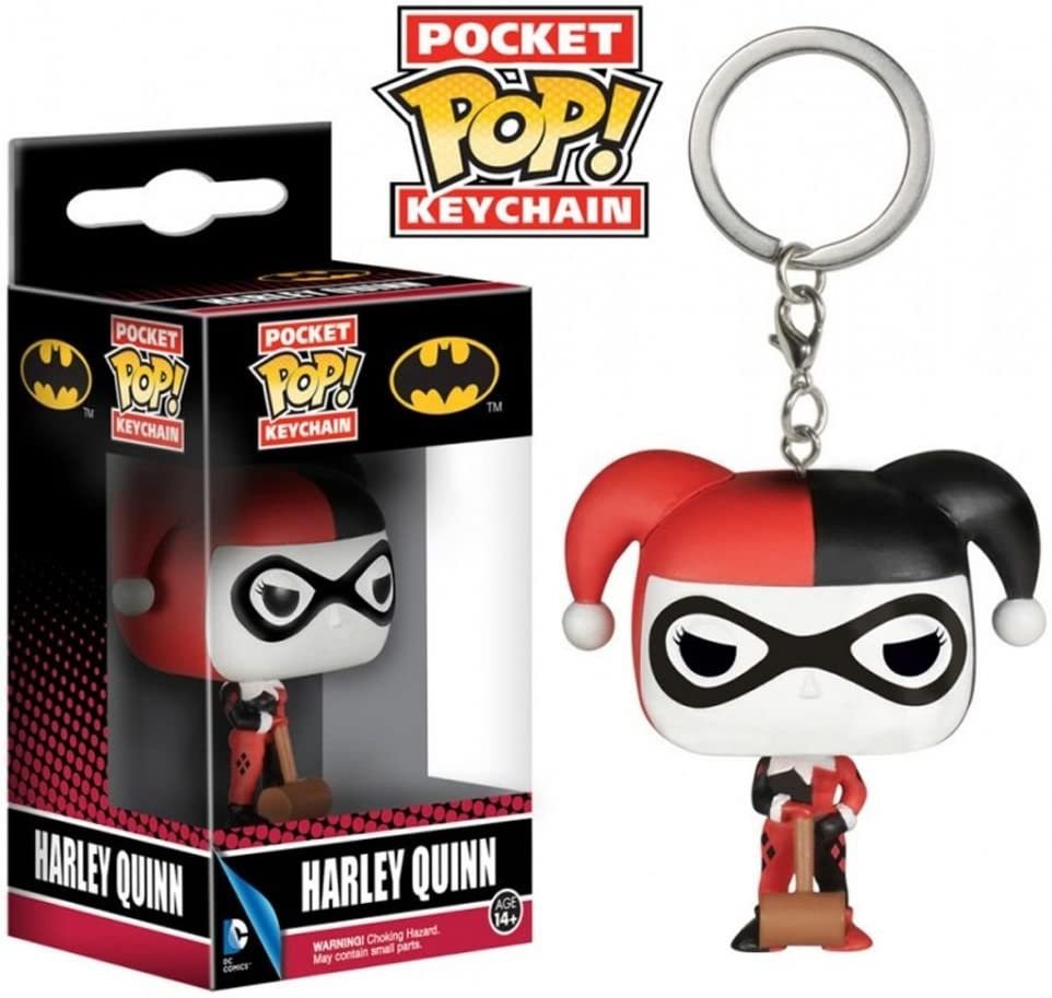 Funko pop key chain llavero harley quinn dc comics figure figura collector toy