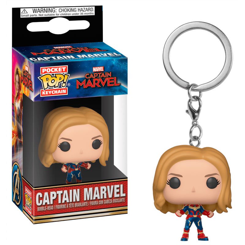 Funko pop key chain llavero the avengers captain marvel figure figura collector toy