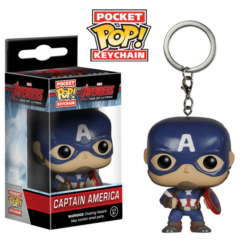 Funko pop key chain llavero the avengers captain america marvel figure figura collector toy