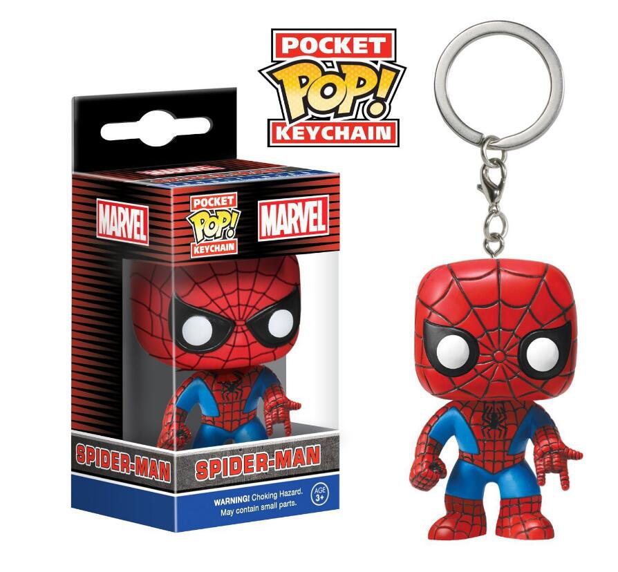 Funko pop key chain llavero the avengers spider-man marvel figure figura collector toy