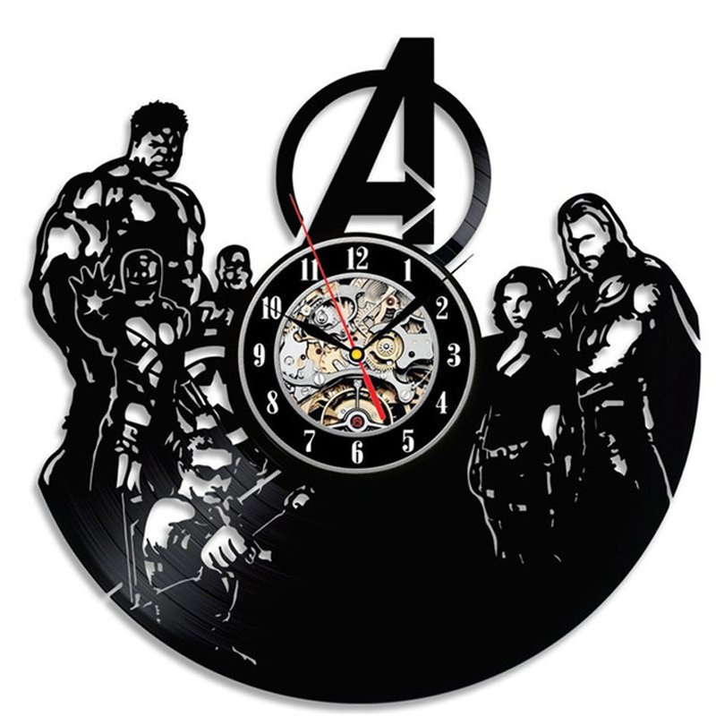The avengers los vengadores marvel film movie wall clocks watch