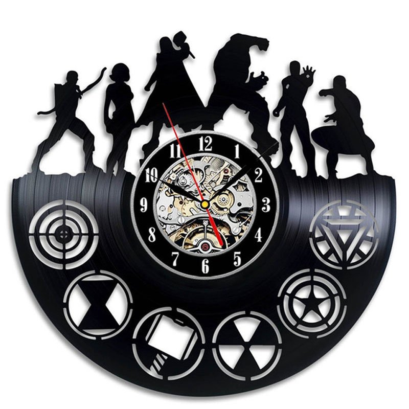 The avengers los vengadores marvel film movie wall clocks watch