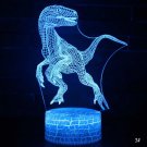 Jurassic park dinosaur lamp 3d usb 7 colors