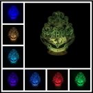 Harry potter hogwarts lamp 3d usb 7 colors rotation