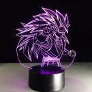 Dragon ball z anime manga lamp 3d usb 7 colors rotation