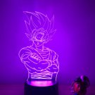 Dragon ball z anime manga lamp 3d usb 7 colors rotation