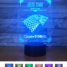 Game of thrones juego de tronos lamp 3d usb 7 colors rotation