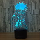 Naruto anime manga lamp 3d usb 7 colors rotation