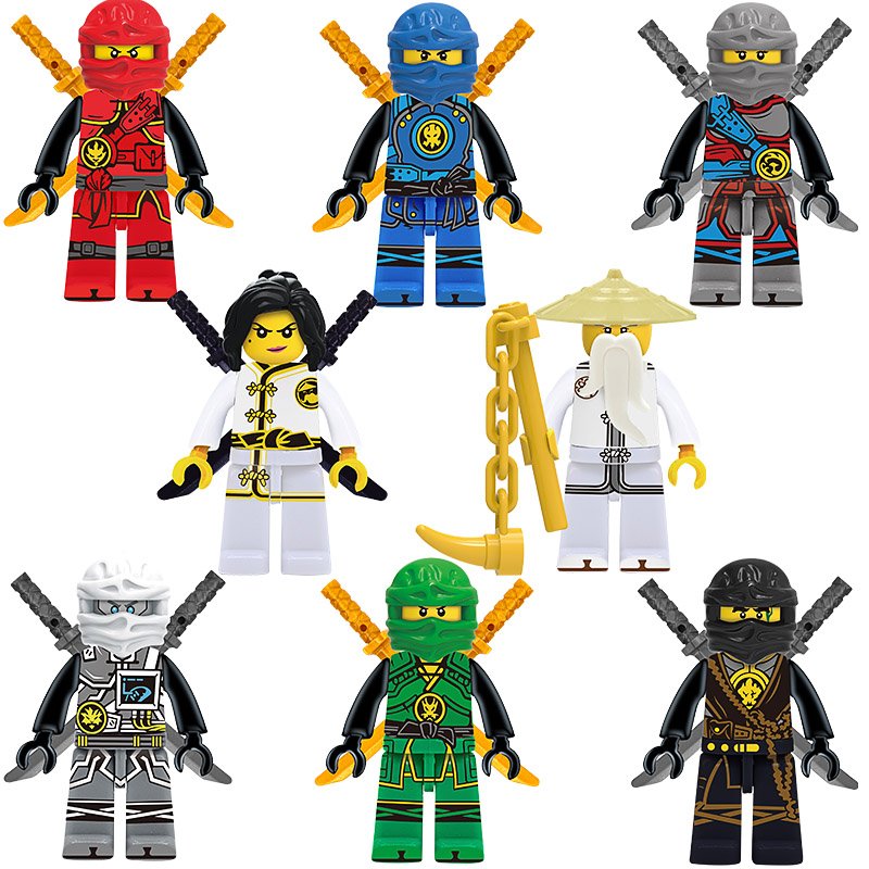 Lego compatible ninjago ninja pack toy toys juguetes compatible 8 units kids