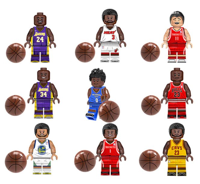 Lego compatible nba kobe bryant lebron james jordan toy toys juguetes compatible united states eeuu