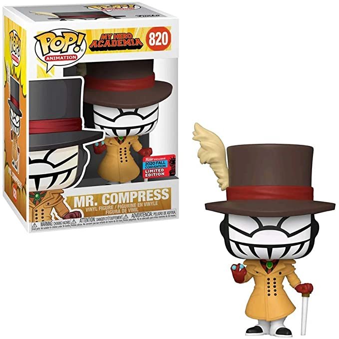 Funko pop figure collection new mr compress 820 limited edition my hero academia