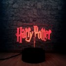 Harry potter lamp 3d usb 7 colors rotation