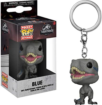 Funko pop jurassic world blue key chain figure figura toy toys