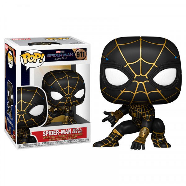 Funko pop spiderman spider-man 911 black the avengers marvel figure figura toy toys