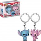 Funko pop stitch & angel disney key chain figure figura toy toys