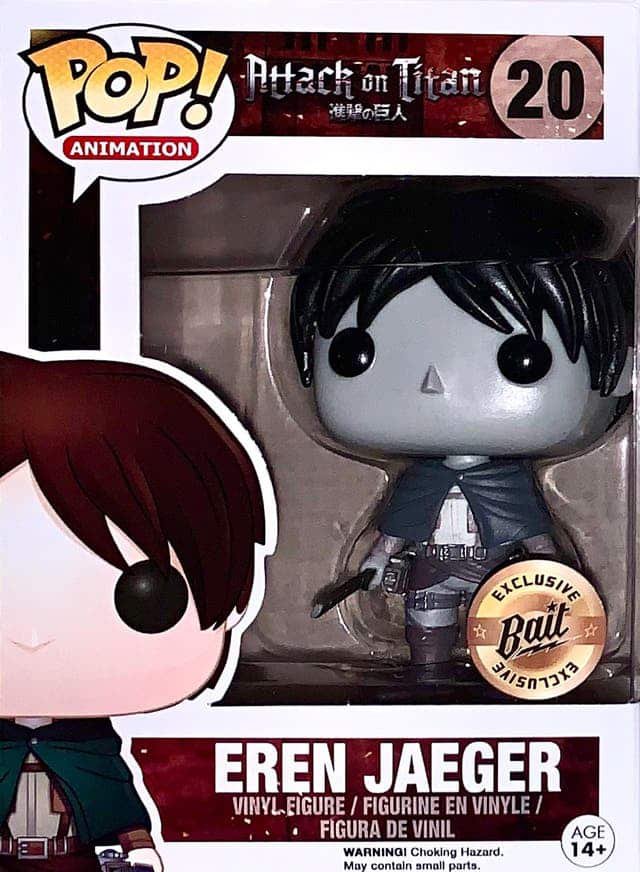 Funko pop attack of titan eren jaeger 20 exclusive 2021 figure figura toy toys