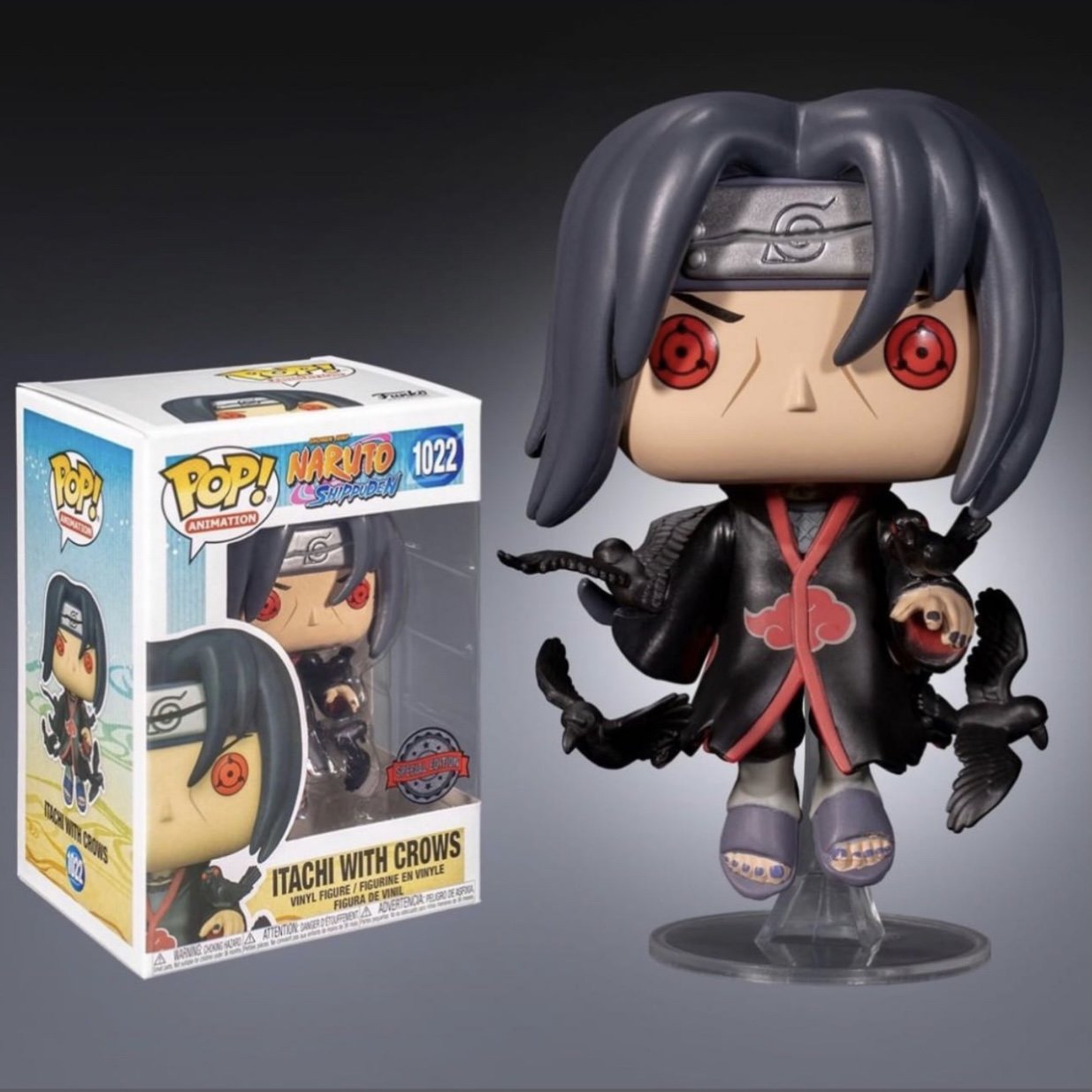 Funko pop itachi crows 1025 naruto shippuden 2021 figure figura toy toys