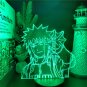Naruto anime manga lamp 3d usb 7 colors rotation