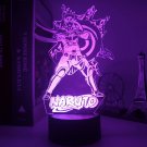 Naruto anime manga lamp 3d usb 7 colors rotation