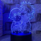 Naruto anime manga lamp 3d usb 7 colors rotation