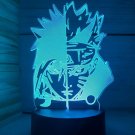 Naruto anime manga lamp 3d usb 7 colors rotation