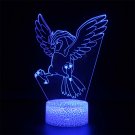 Pokemon go pikachu anime manga lamp 3d usb 7 colors rotation