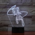 Pokemon go  anime manga lamp 3d usb 7 colors rotation