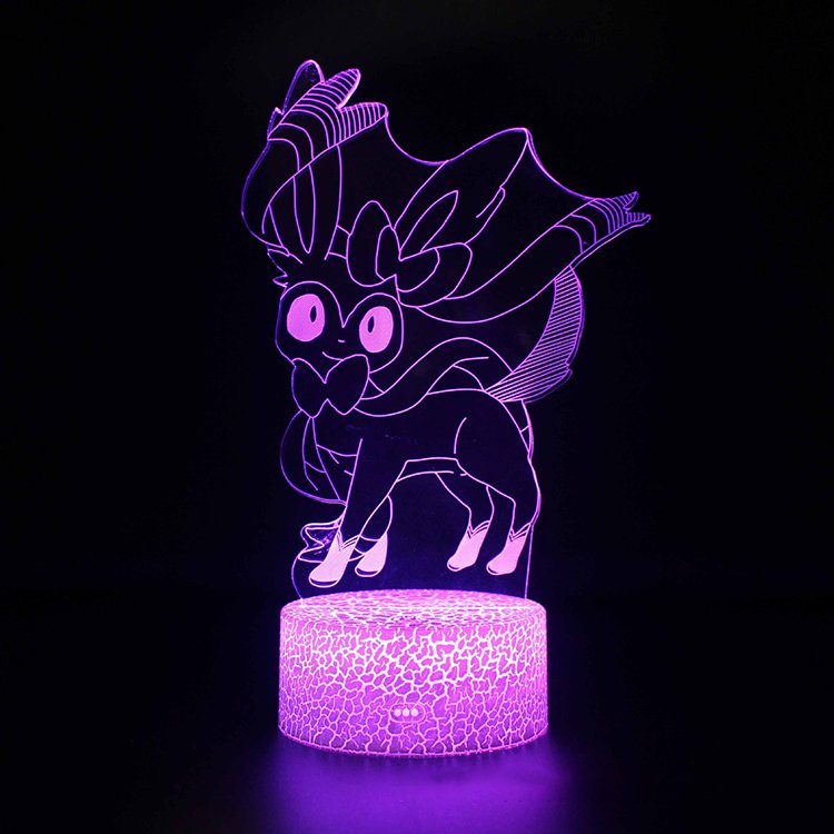 Pokemon go  anime manga lamp 3d usb 7 colors rotation
