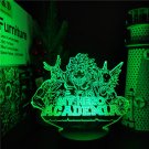 My hero academia anime manga lamp 3d usb 7 colors rotation