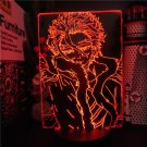 My hero academia anime manga lamp 3d usb 7 colors rotation
