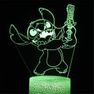 Lilo & stitch disney anime manga lamp 3d usb 7 colors rotation