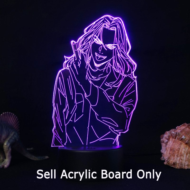 Mikey anime manga lamp 3d usb 7 colors rotation
