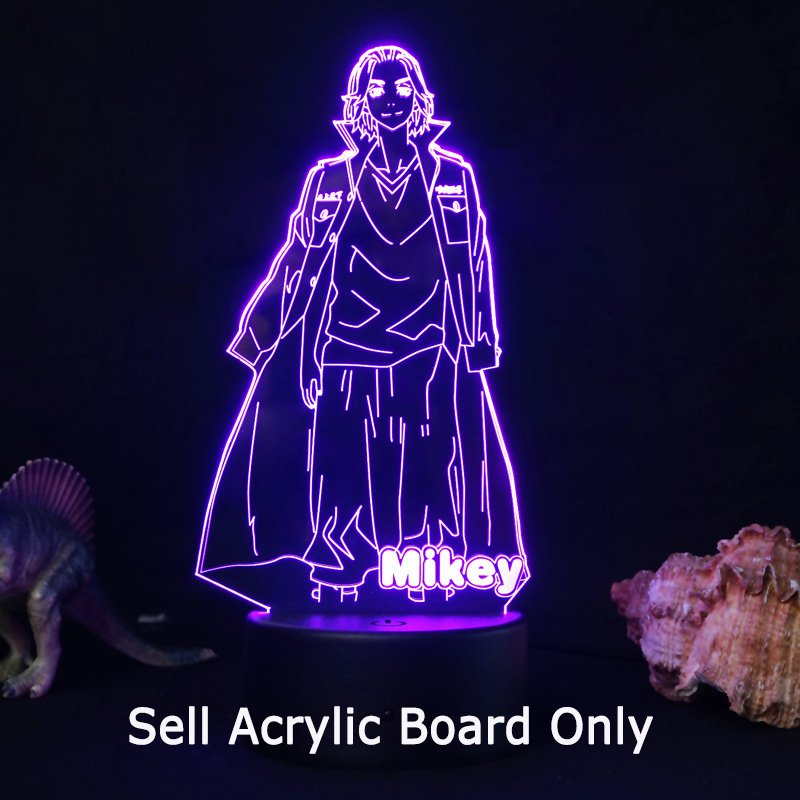 Mikey anime manga lamp 3d usb 7 colors rotation