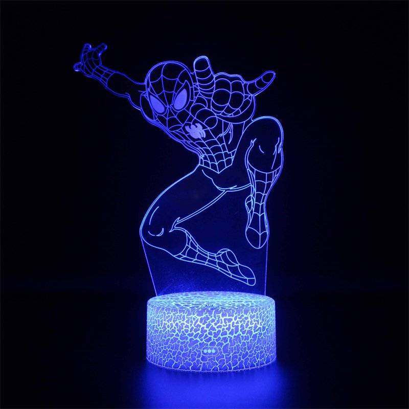 The avengers lamp 3d usb 7 colors rotation marvel los vengadores thor captain america iron man ...