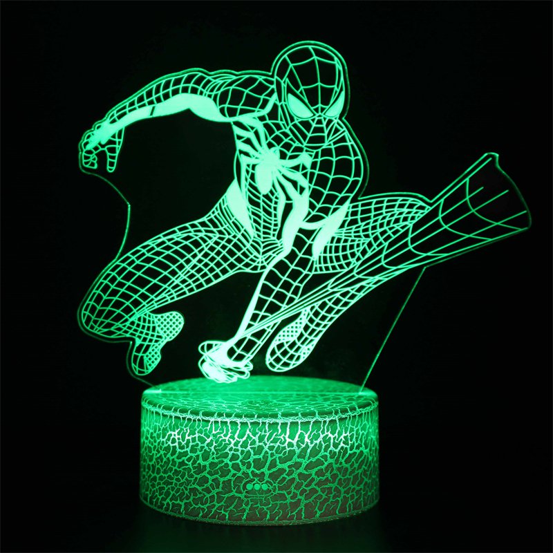 The avengers lamp 3d usb 7 colors rotation marvel los vengadores thor captain america iron man ...