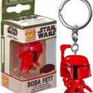 Funko pop key chain llavero star wars red boba fett figure figura collector toy