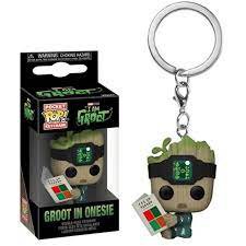 Funko pop key chain llavero groot in onesie marvel the avengers heroes figure figura collector toy