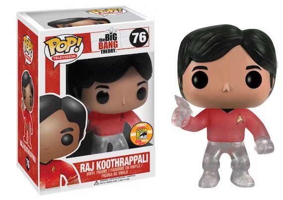 Funko Pop! Animation the bing bang theory Raj Koothrappali Exclusive Figure #76