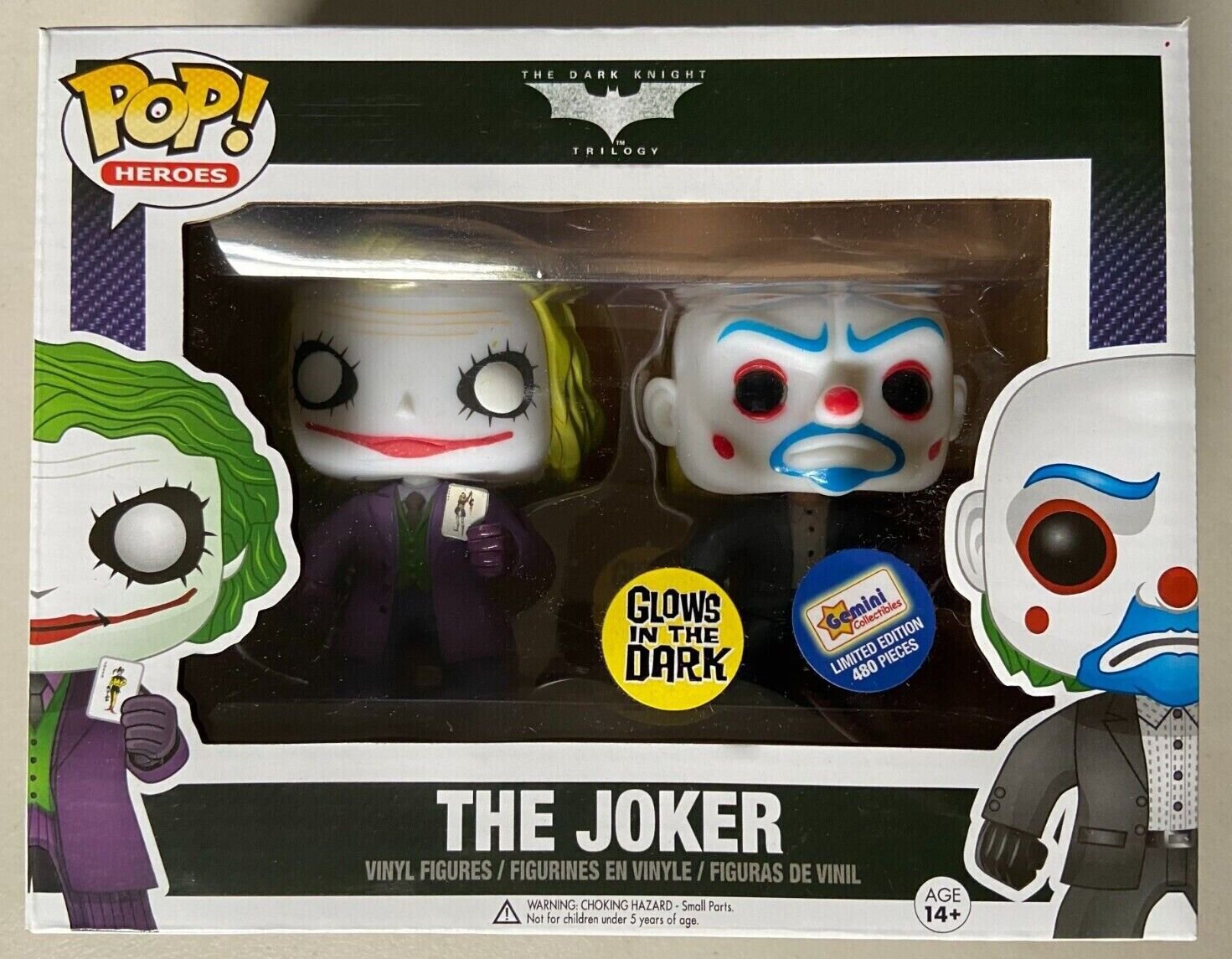 Funko Pop! the joker 2 the dark knight trilogy dc comics exclusive Figure toy toys vinyl